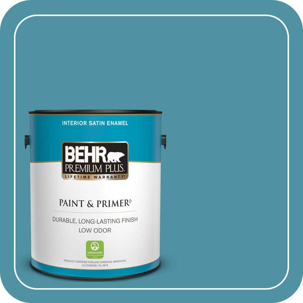 1 gal. #530D-6 Teal Bayou Satin Enamel Low Odor Interior Paint & Primer price history on PriceWatchPro