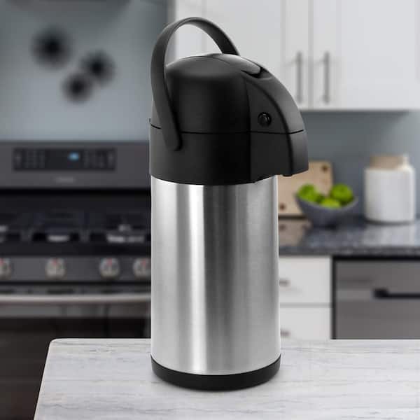 0.75 Gal. Stainless Steel Air Pot Hot Water Dispenser with Double Insulation