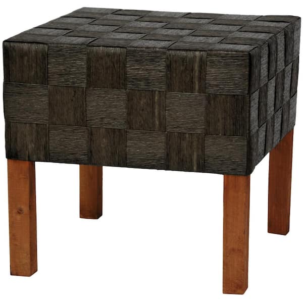 Oriental Furniture Black Accent Ottoman