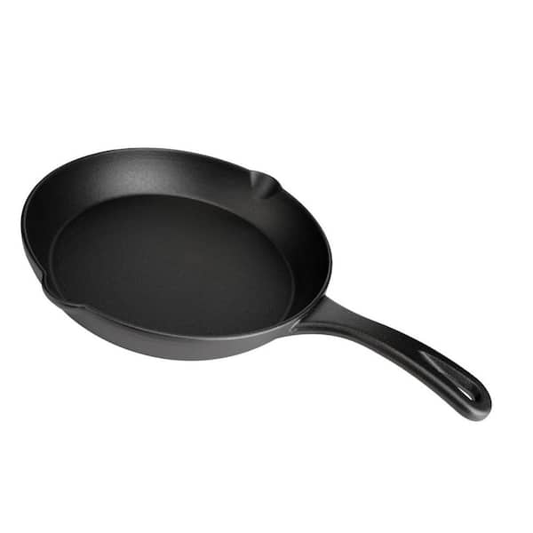 4-Piece Cast Iron Skillet Set Pre-Seasoned Nonstick Grill Pan Compatible with Gas Electric Induction Oven Campfire