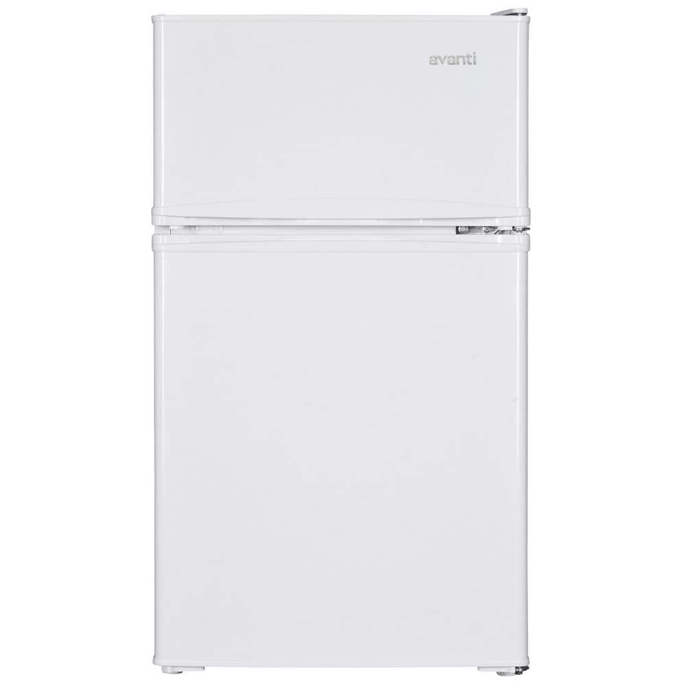 Avanti 18.5 in. W 3.1 cu.ft. Compact Mini Refrigerator with Freezer in White