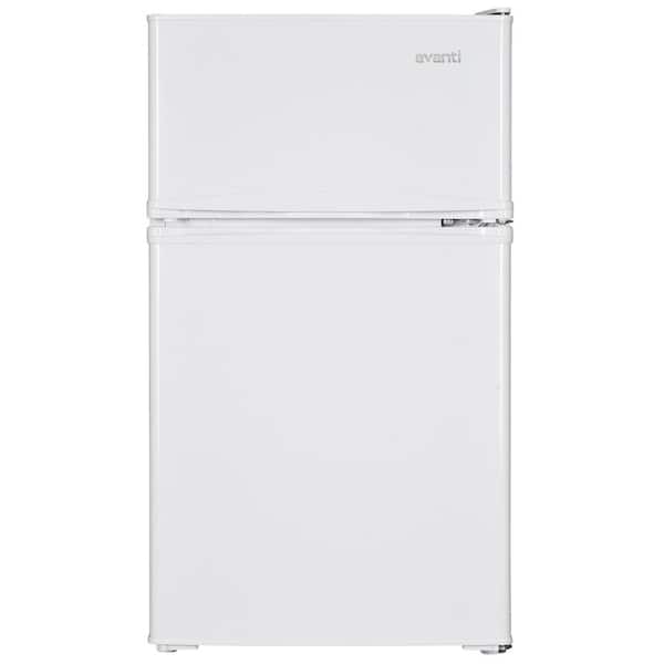 Avanti 18.5 in. W 3.1 cu.ft. Compact Mini Refrigerator with Freezer in White