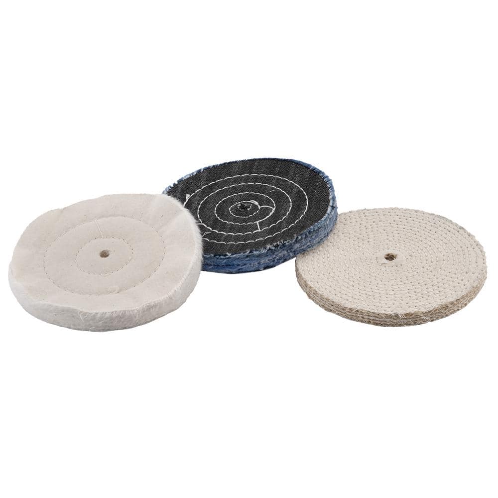 RYOBI 4 in. Buffing Wheel Set (4-Piece) A92401 - The Home Depot
