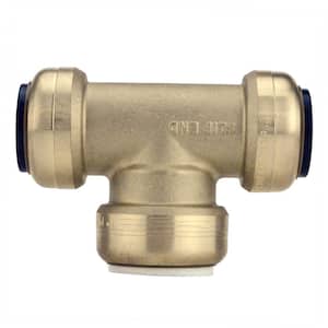 1 in. CTS x 1 in. CTS x 1 in. IPS Brass Push-To-Connect Slip Tee