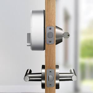 Bluetooth Smart Lock Silver (Retrofits Over Existing Deadbolt)