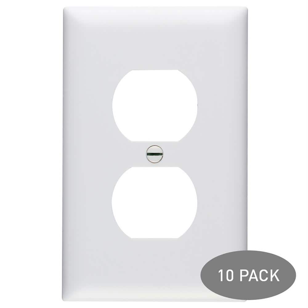 PASS & SEYMOUR PJSE8-W CREATE A PLATE WHITE END SECTION DUPLEX RECEPTACLE 1 