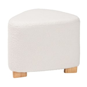 Baxton Studio Siskal White Accent Ottoman Set of 2 2PC 4037 HD