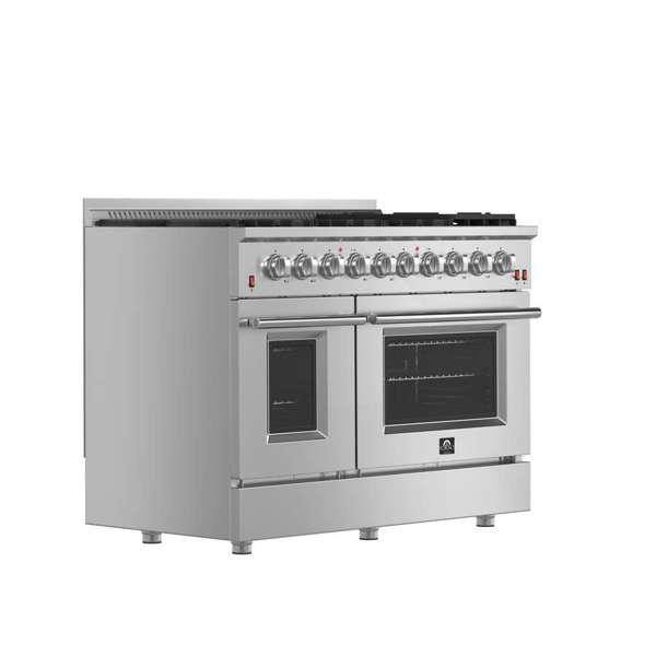 Galiano 48-inch Stainless Steel Dual-Fuel Range with Griddle