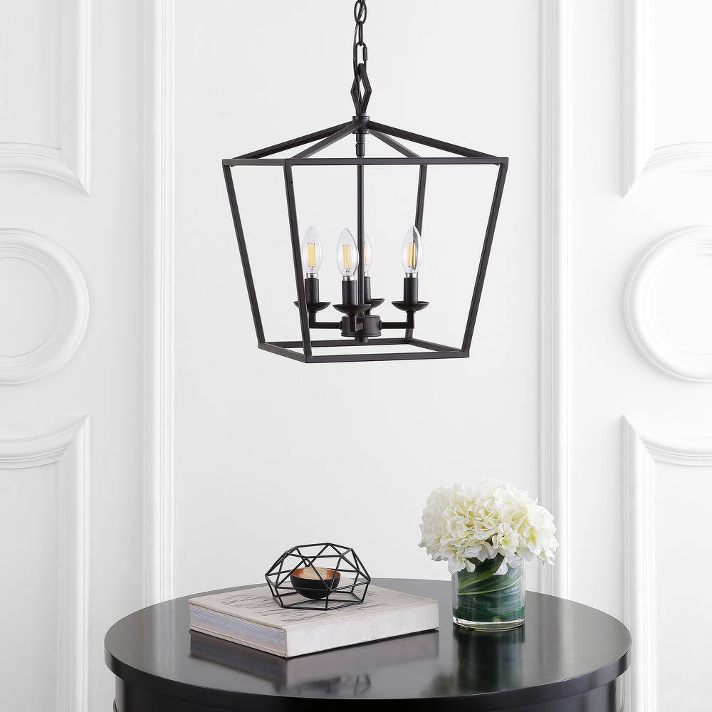 Rosalen 94" Black Bronze LED 4-Light Pendant