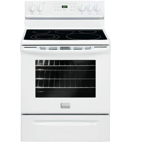 Frigidaire 5.4 cu. ft. Smoothtop Electric Range with Self-Cleaning Oven in White