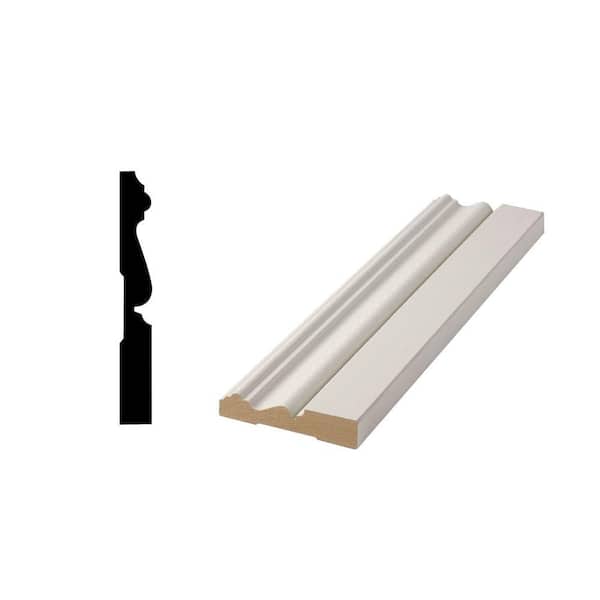 Woodgrain Millwork WM B314 - 9/16 in. x 3-1/4 in. Primed MDF Base Molding