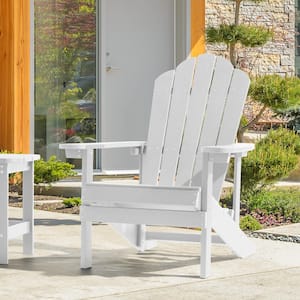 White Weather Resistant Plastic Adirondack Chair