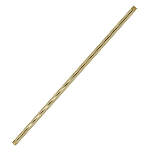 Westbrass 1/2 in. x 24 in. Brass Pipe Nipple in Polished Brass