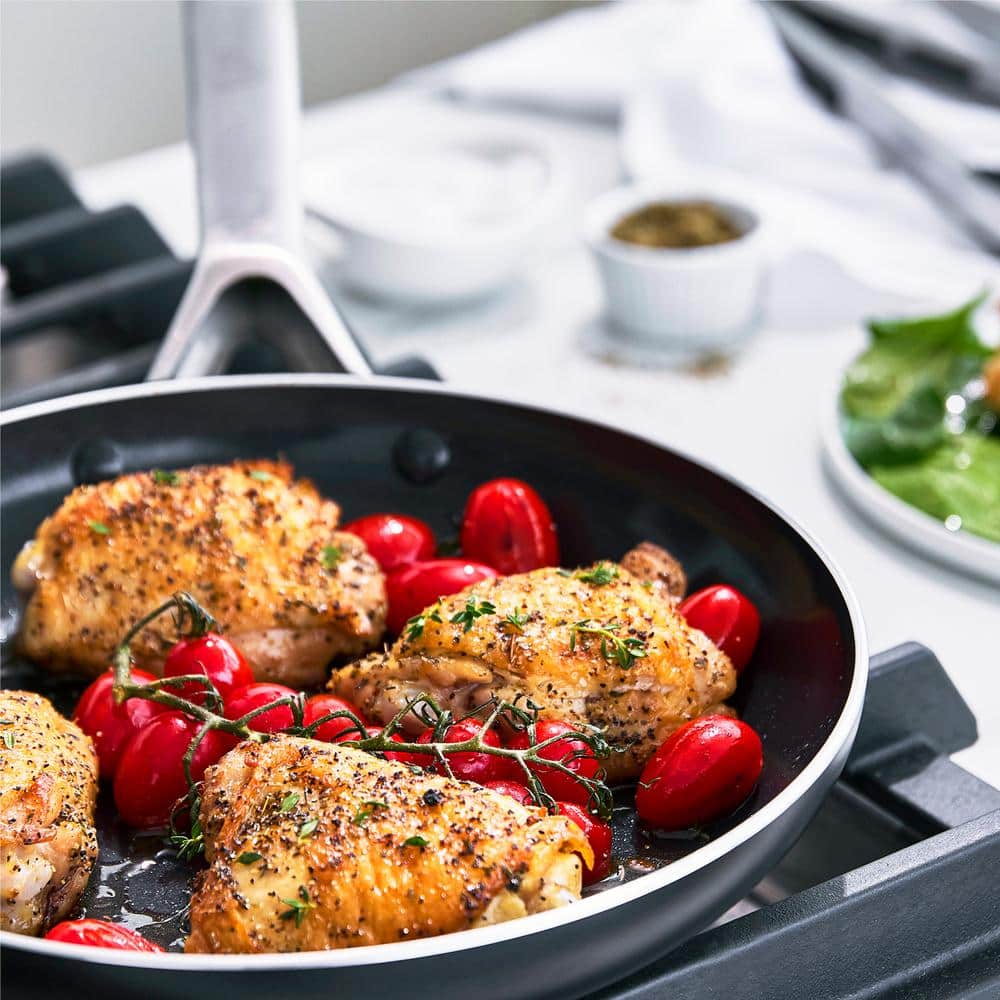 Black 10" Aluminum Ceramic Nonstick Fry Pan