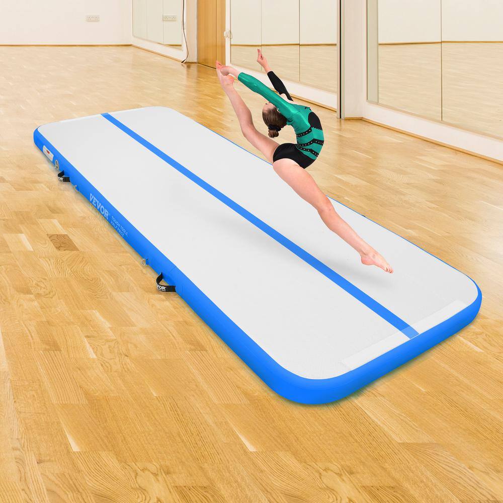 Blue PVC Inflatable Gymnastics Tumbling Mat, 118"