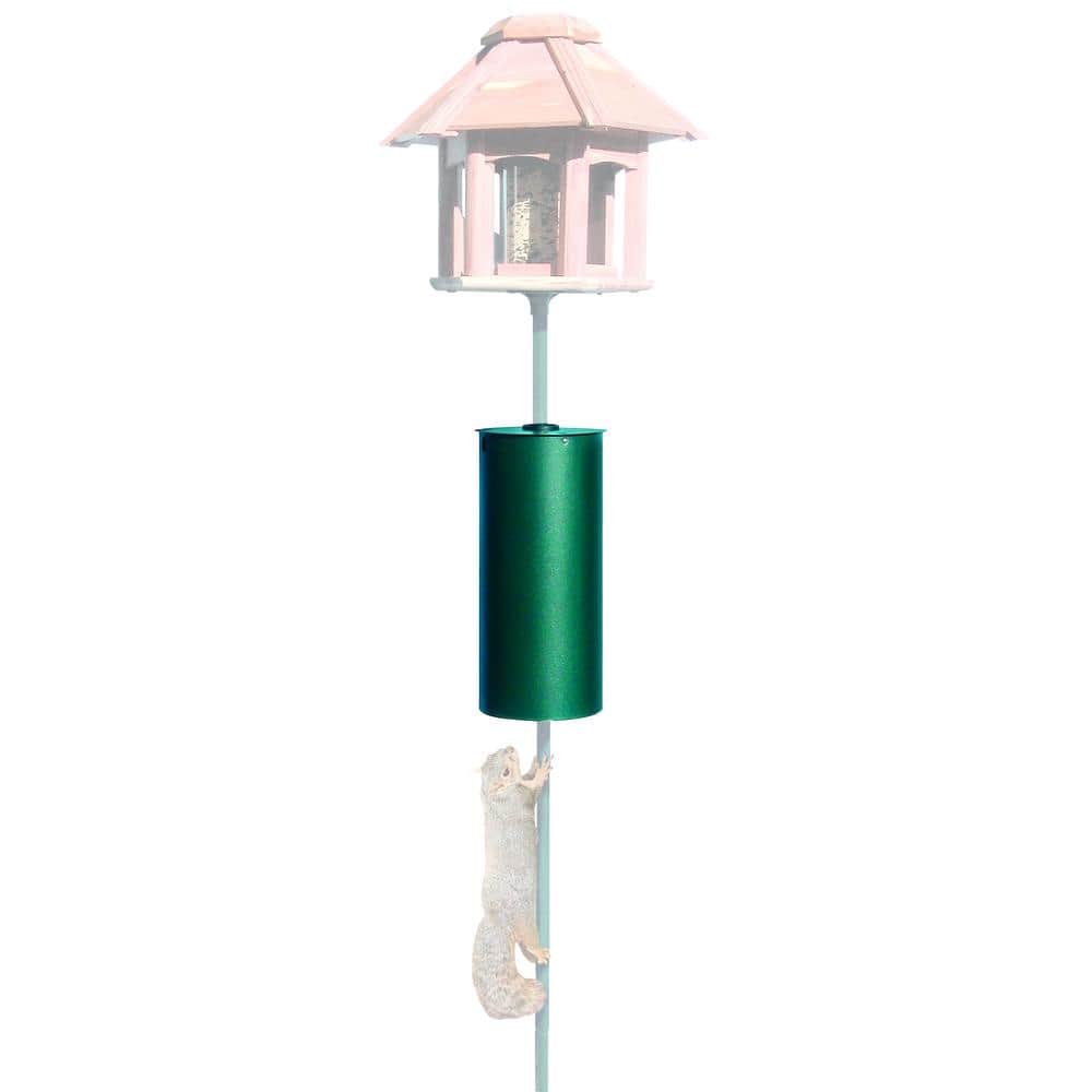 Green Metal Pole Mount Squirrel Baffle Guard
