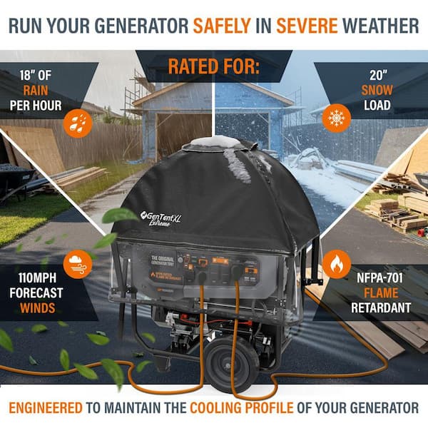 GenTent Larger Open Frame Generator Running Cover (XL Size