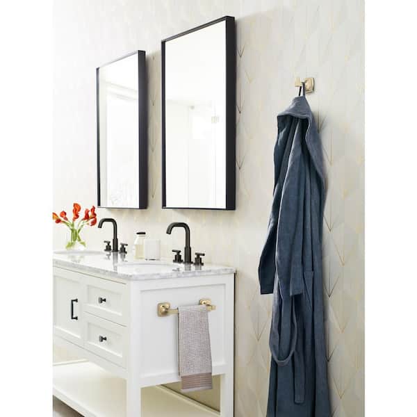 Stature 8 in. Wall Mounted Towel Bar in Golden Champagne