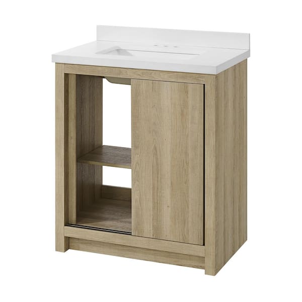 Glacier Bay Whitsail 31 in. Single Sink Freestanding Bathroom