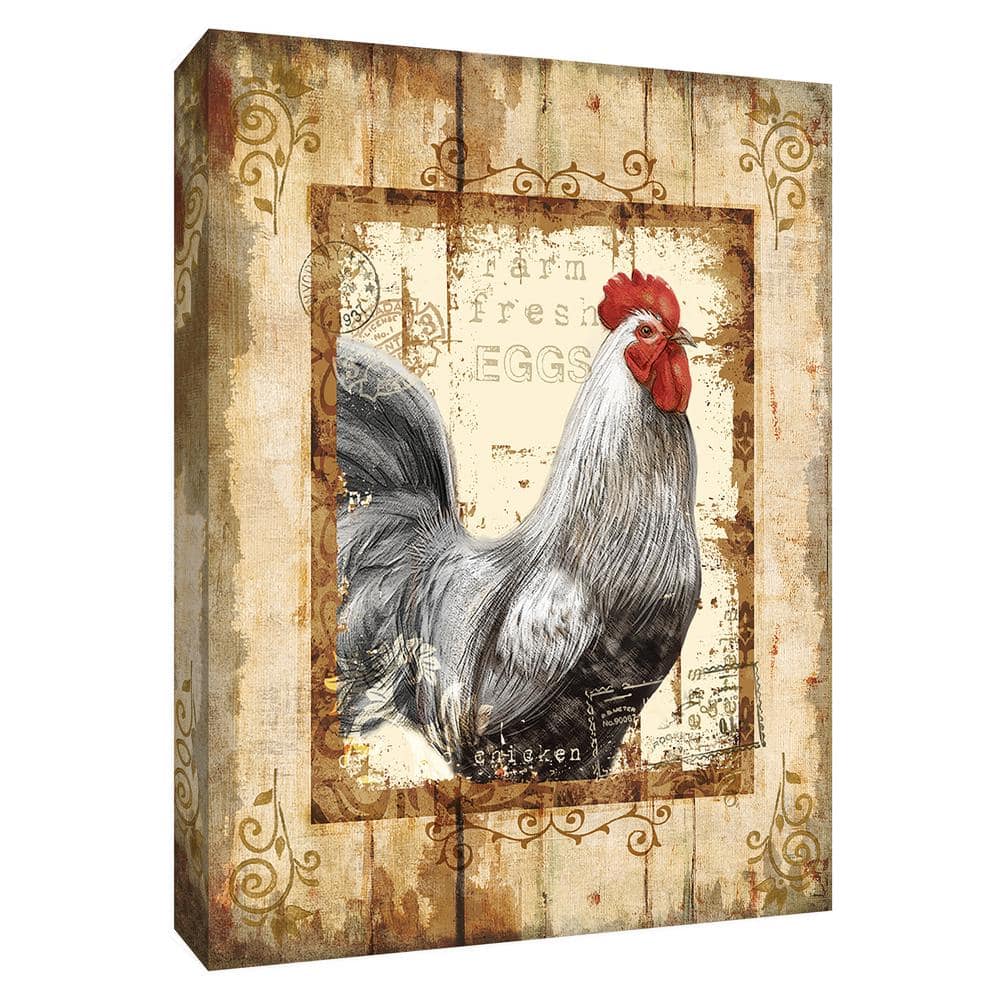 Ptm Images 12 In. X 10 In. ''farm Fresh Rooster'' Canvas Wall Art 9 