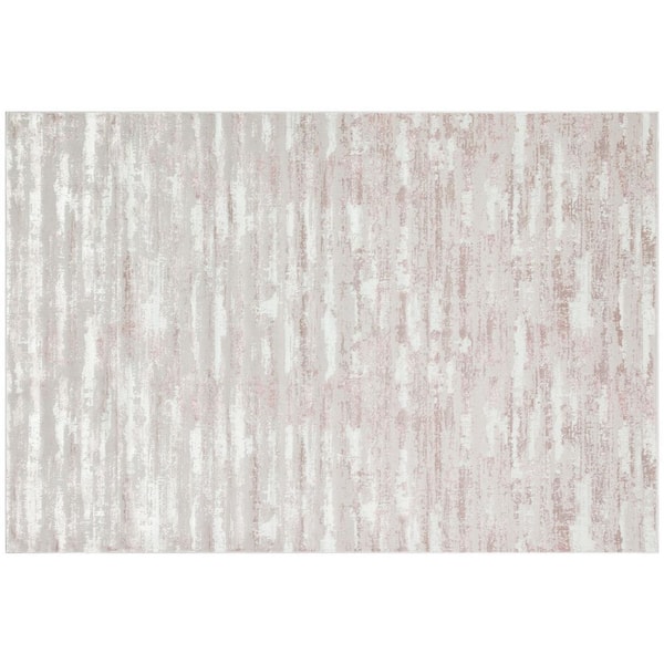 Amazing Rugs "Milano Home" Woven Pink 2 ft. x 3 ft. Area Rug