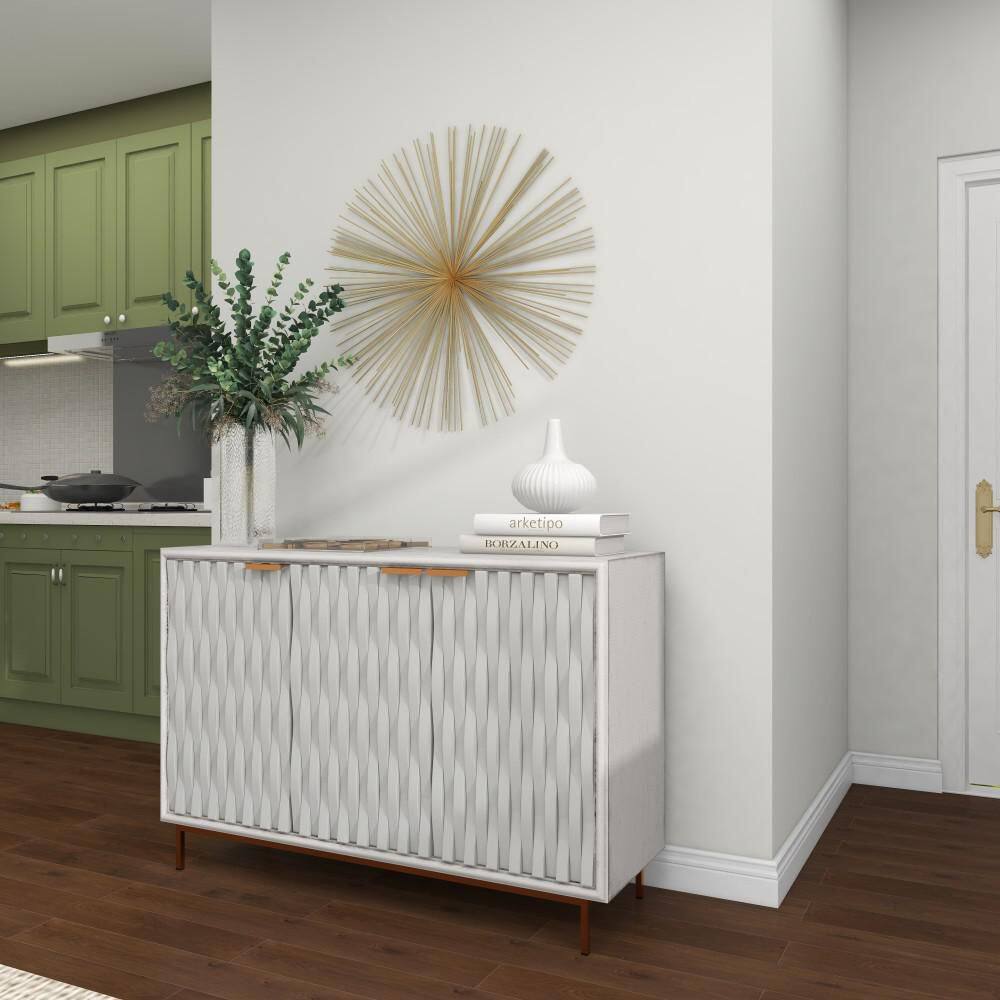 Gold Metal Starburst 3D Wall Sculpture for Modern Homes