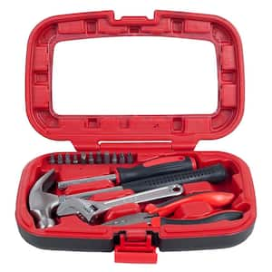 Multipurpose Car and Office Black Tool Kit (15-Piece)