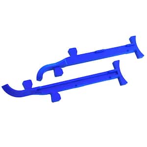 6 in. to 8 in. Cast Aluminum Mason Line Stretchers (Pair)