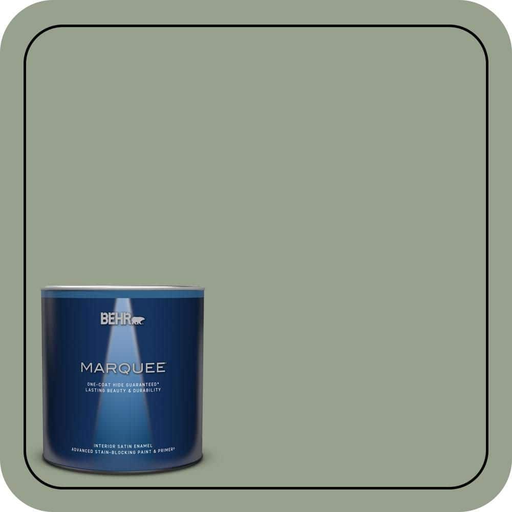 1 qt. #N390-4 Bitter Sage One-Coat Hide Satin Enamel Interior Paint & Primer price history on PriceWatchPro