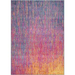 Passion Multicolor 7 ft. x 10 ft. Abstract Geometric Contemporary Area Rug