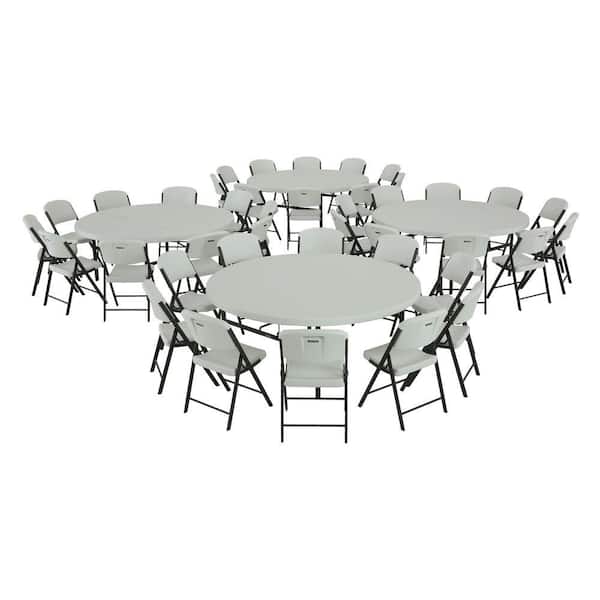Round Commercial Folding Table White, 48 Inch Round Folding Table Sam S Club