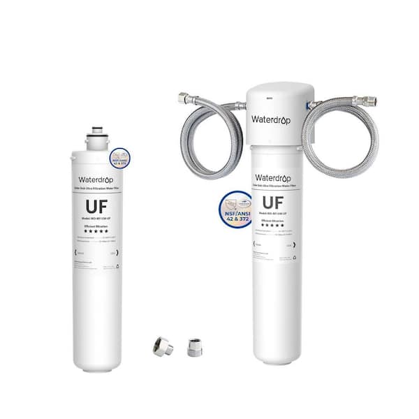Waterdrop Under Sink Water Filter, 0.01 Micron Ultra Filtration for Baçtёria Reduction, Extra RF15W-UF Replacement Filter