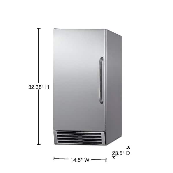 KitchenAid 15 in. 50 lb. Built-In Ice Maker in PrintShield Stainless Steel  KUIX535HPS - The Home Depot