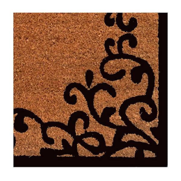 Chateaux 18 in. x 30 in. Monogram H Door Mat