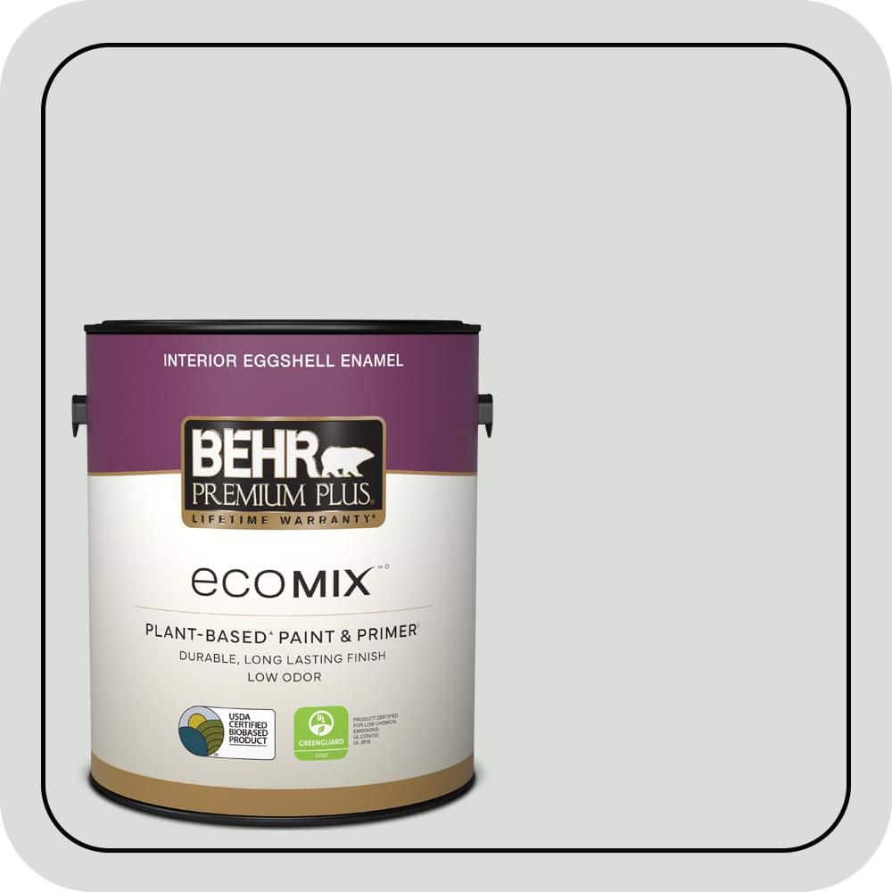 1 gal. #N500-1 Shiny Luster Eggshell Enamel EcoMix Plant-Based Interior Paint & Primer price history on PriceWatchPro