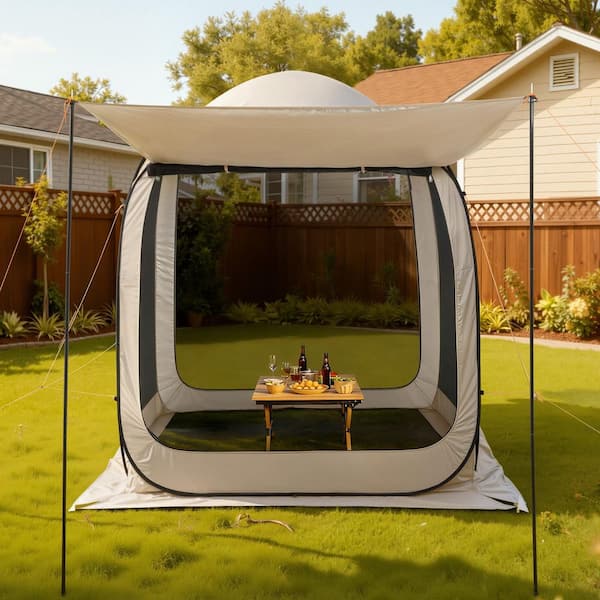 VEVOR Screen House Tent, 6 x 6 ft., 4-6 Person Pop Up Screen Tent