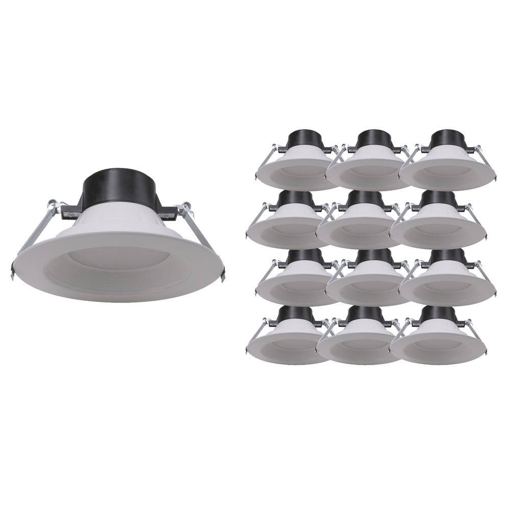 E4DL 4 in. Selectable CCT Matte White Canless Commercial Integrated LED Recessed Light Trim ENERGY STAR (12-Pack) price history on PriceWatchPro