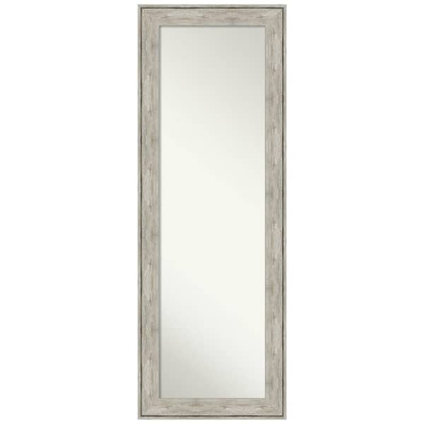 Amanti Art Large Rectangle Ed Silver Champagne Hooks Casual Mirror 53 In H X 19 W Dsw4961030 The Home Depot - Better Homes Gardens 27 X 70 Leaner Mirror Gray Rustic