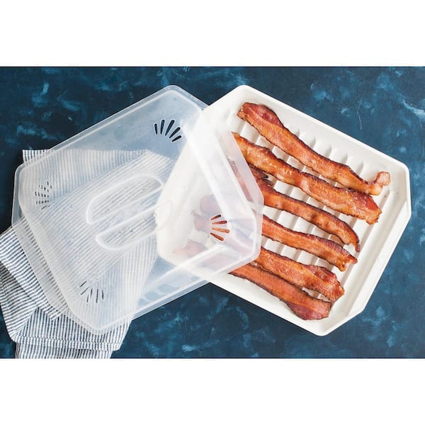 Nordic Ware® Microwave Slanted with Lid Bacon Tray, 1 - Kroger