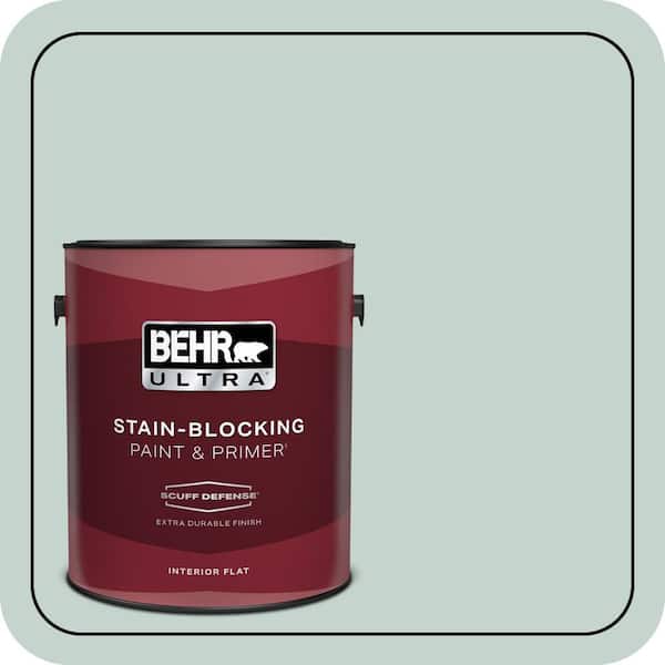 BEHR ULTRA 1 gal. #N430-2 Natures Reflection Extra Durable Flat Interior Paint & Primer