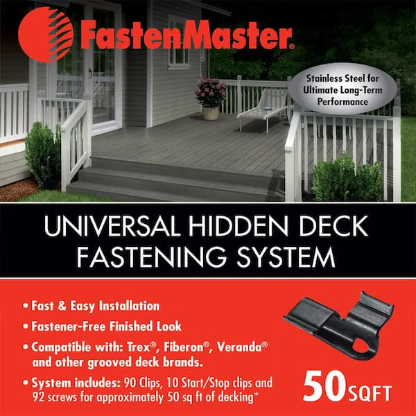 Trex Universal Fasteners for Grooved Deck Boards - 50-sq. ft