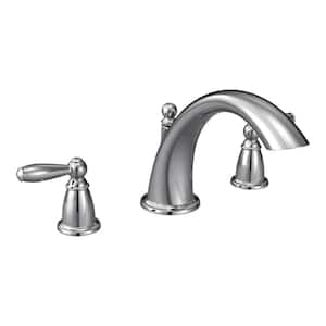 Brantford 2-Handle Deck-Mount Garden Tub Faucet Trim Kit in Chrome (Valve Not Included)