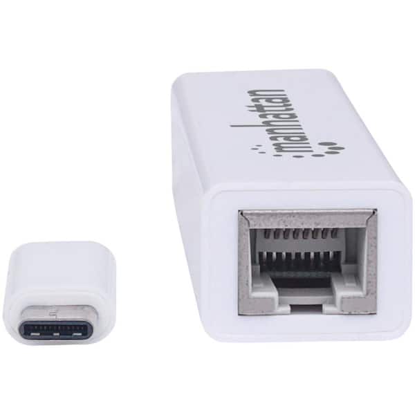 USB-C Male to Gigabit Ethernet with 60W Power Delivery Female Dongle  Adapter Converter