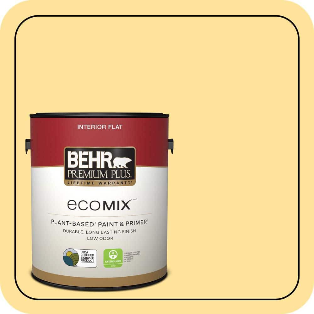 1 gal. #P290-3 Roasted Corn Flat EcoMix Plant-Based Interior Paint & Primer product image for price tracking