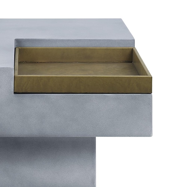 Acme Furniture Kailano 32 in. Weathered Gray Finish