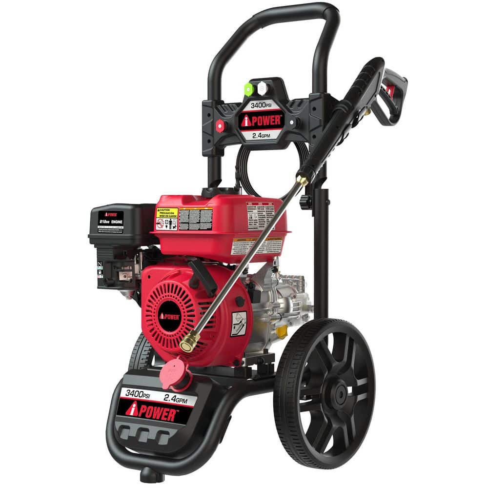 3400 PSI 2.4 GPM Cold Water Gas Powered Pressure Washer With 212cc OHV Engine 5 Quick Connect Nozzles Included price history on PriceWatchPro