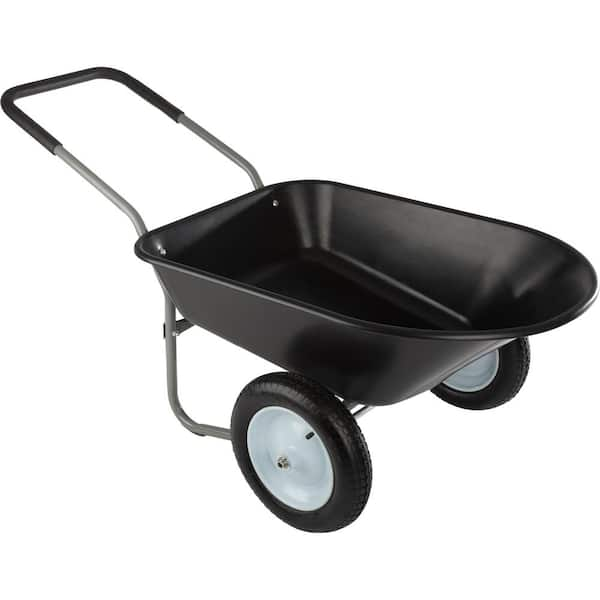 Pure Garden 2-Tire Wheelbarrow with 300 lbs. Capacity 50-LG1407 - The ...