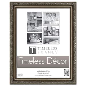 Carrington 1-Opening 11 in. x 14 in. Pewter Picture Frame