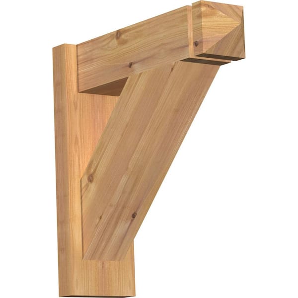 Ekena Millwork 6 in. x 18 in. x 18 in. Western Red Cedar Traditional Arts and Crafts Smooth Outlooker