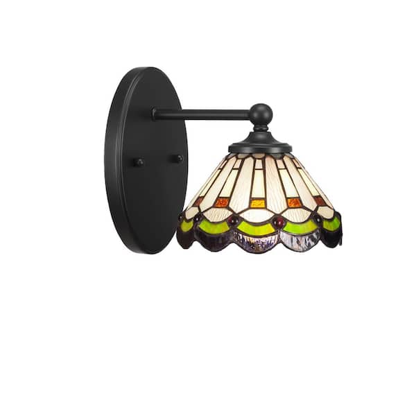 Unbranded Royale 1-Light Matte Black Wall Sconce